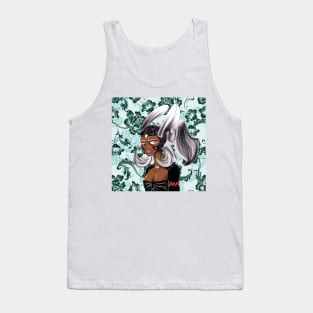 fran the archery woman in fantasy floral ecopop design wallpaper Tank Top